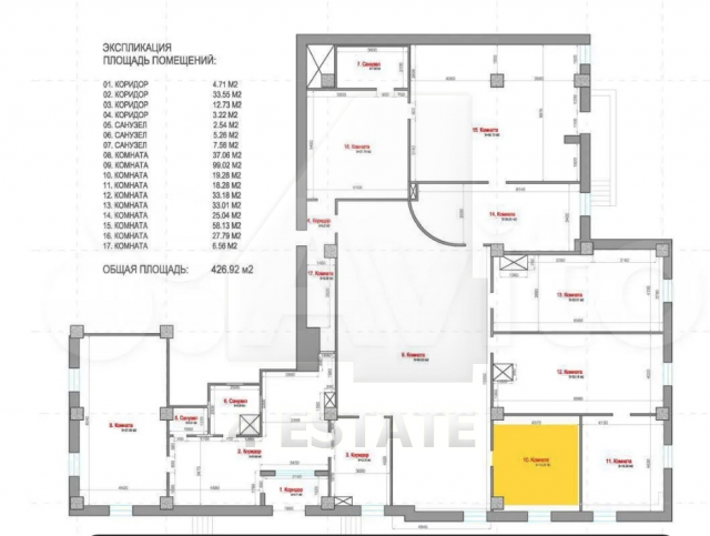 Офисное помещение в ЖК «Остоженка Парк Палас», м.Парк культуры.