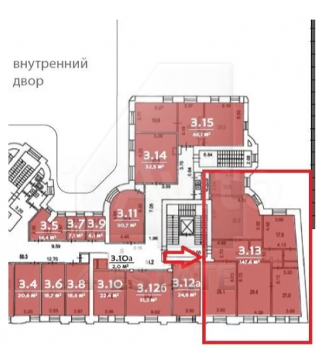 Аренда офиса в бизнес-центре класса В+, м.Чеховская