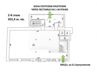 Торговая площадь с отд. входом (можно общепит), м.Добрынинская.