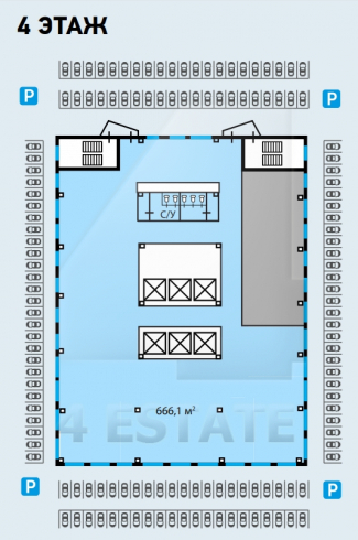 Аренда офиса в бизнес центре класса В, м.Электрозаводская.