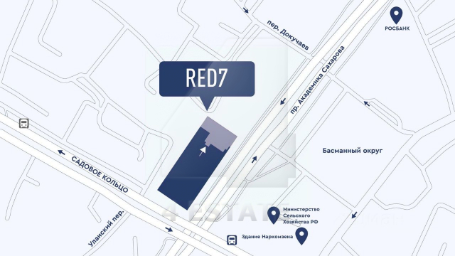 Аренда торговых помещений в элитном ЖК "RED 7", м.Красные ворота.