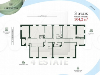Бизнес-центр "ARKENSTON" класса А+, м.Спортивная.