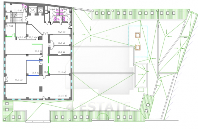 Аренда офисов в бизнес центре класса А, м.Серпуховская.