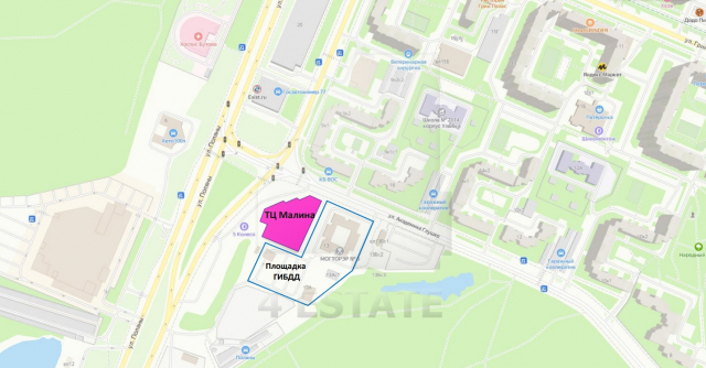 Торгово-офисный центр "Малина", м.Бульвар Дмитрия Донского.