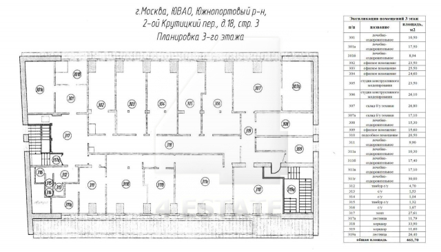 Аренда офиса в особняке класса В+, м.Пролетарская.