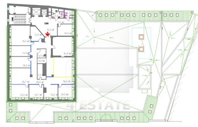 Аренда офисов в бизнес центре класса А, м.Серпуховская.