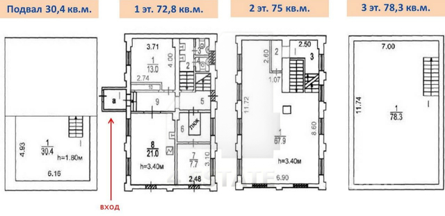 Аренда особняка класса В+, с территорией, м.Таганская.