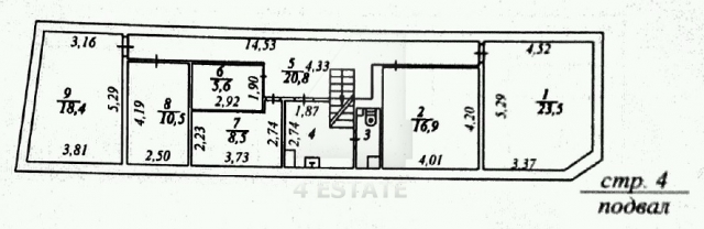 Продажа администратиного особняка, м. Новокузнецкая.